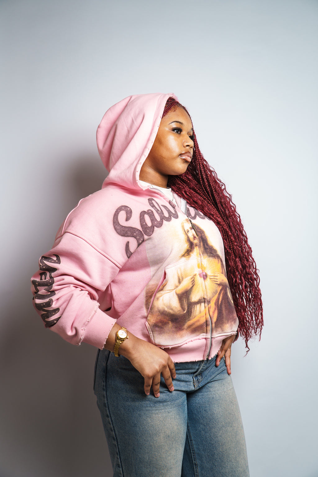 Salvation Hoodie Pink 26’