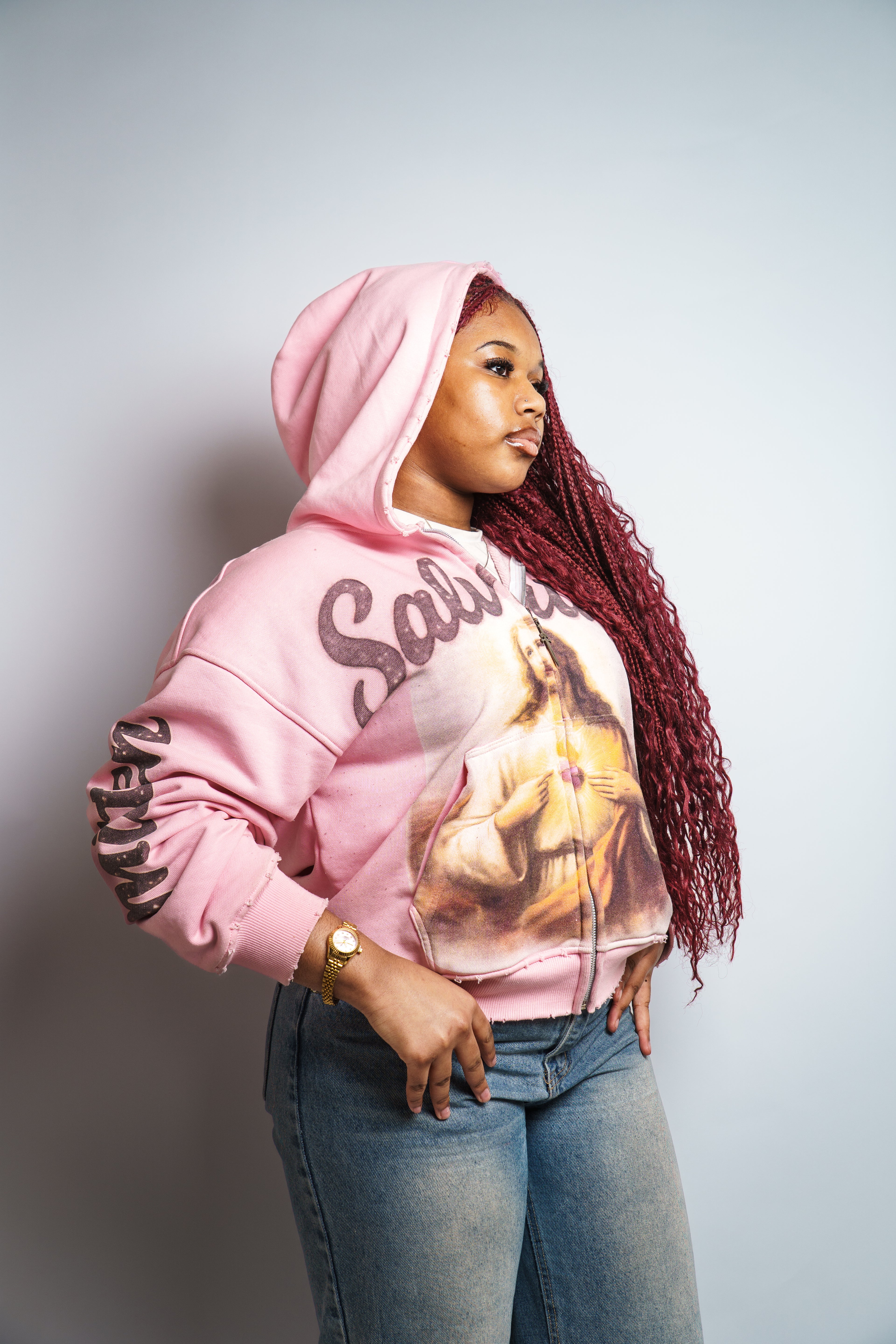 Salvation Hoodie Pink 26’
